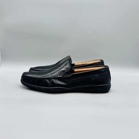 Cole Haan Shoes Mens 9 Black Leather Moc Toe Loafers Slip On Dress Comfort main image 7